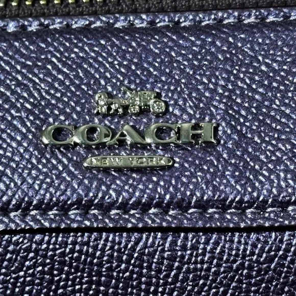 Coach Metallic Purple Bag - Picture 6 of 10